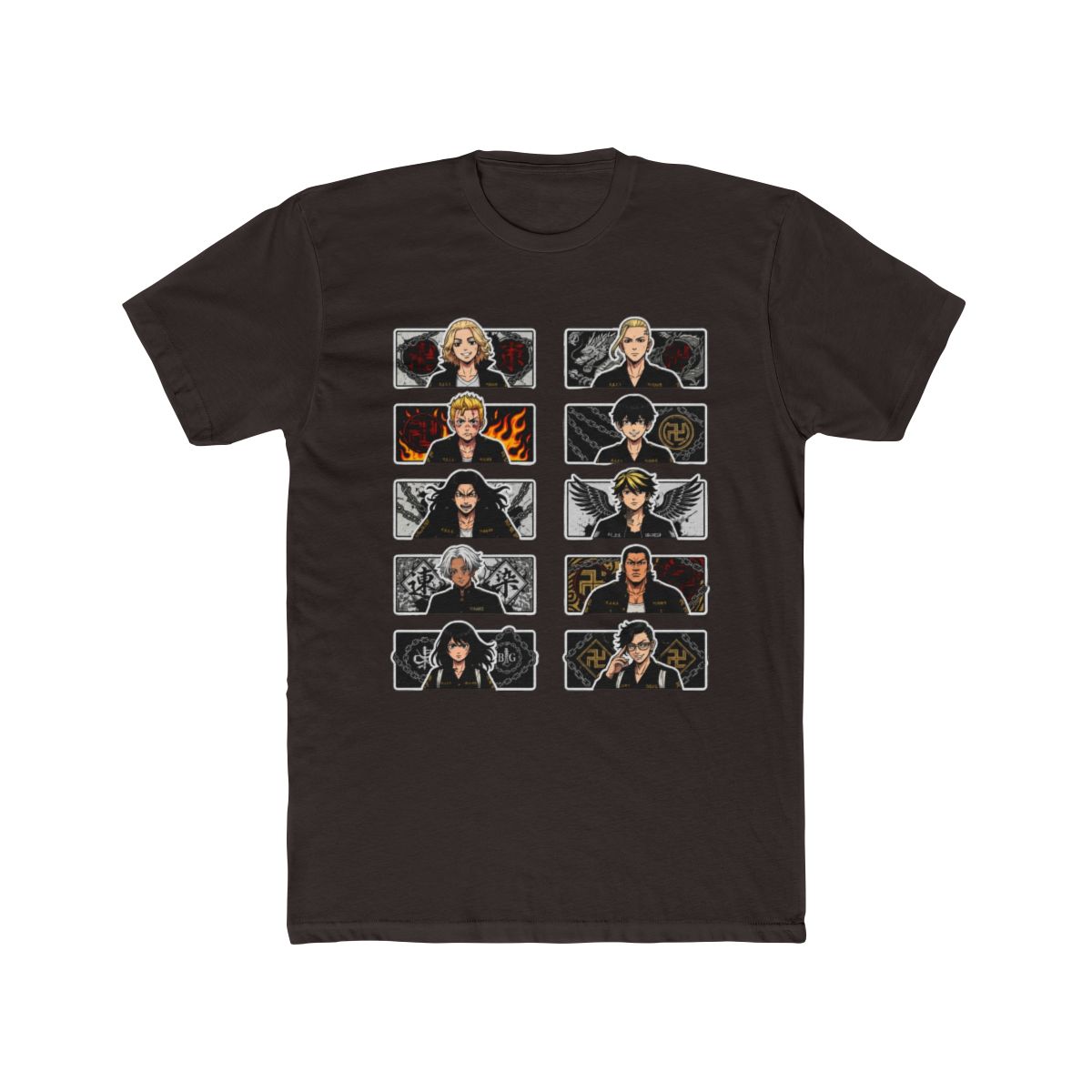 Tokyo Revengers Biker Insignias T Shirt - alternate angle 3, merchandise