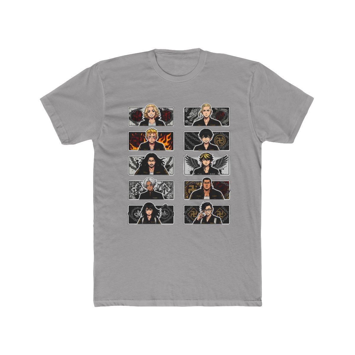 Tokyo Revengers Biker Insignias T Shirt - alternate angle 2, merchandise