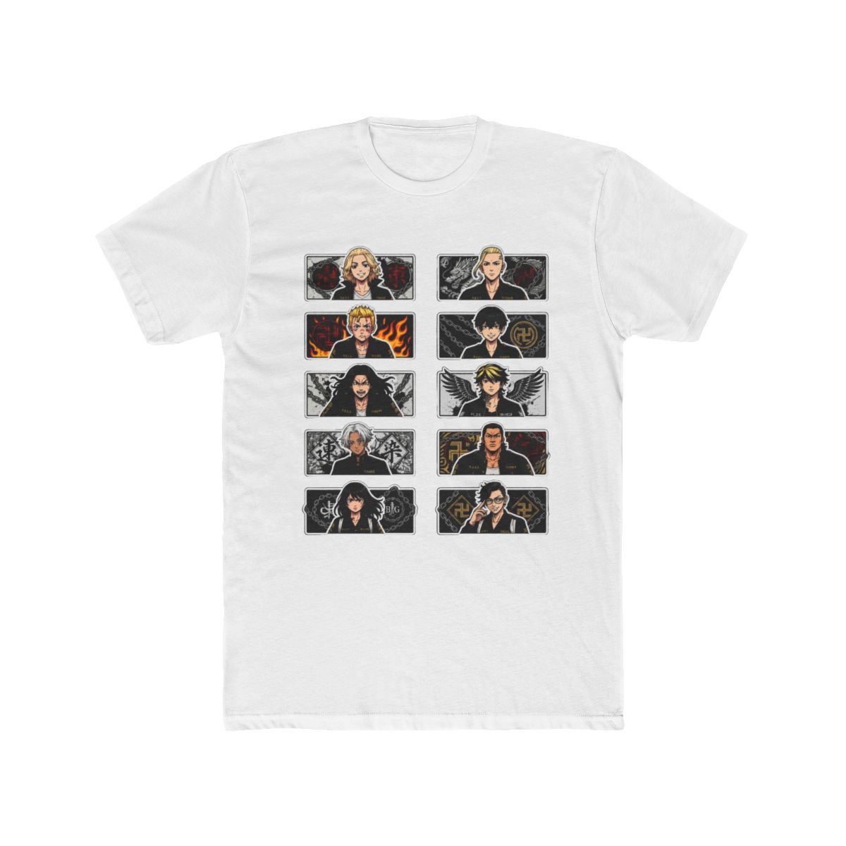 Tokyo Revengers Biker Insignias T Shirt - Official T-Shirts merchandise