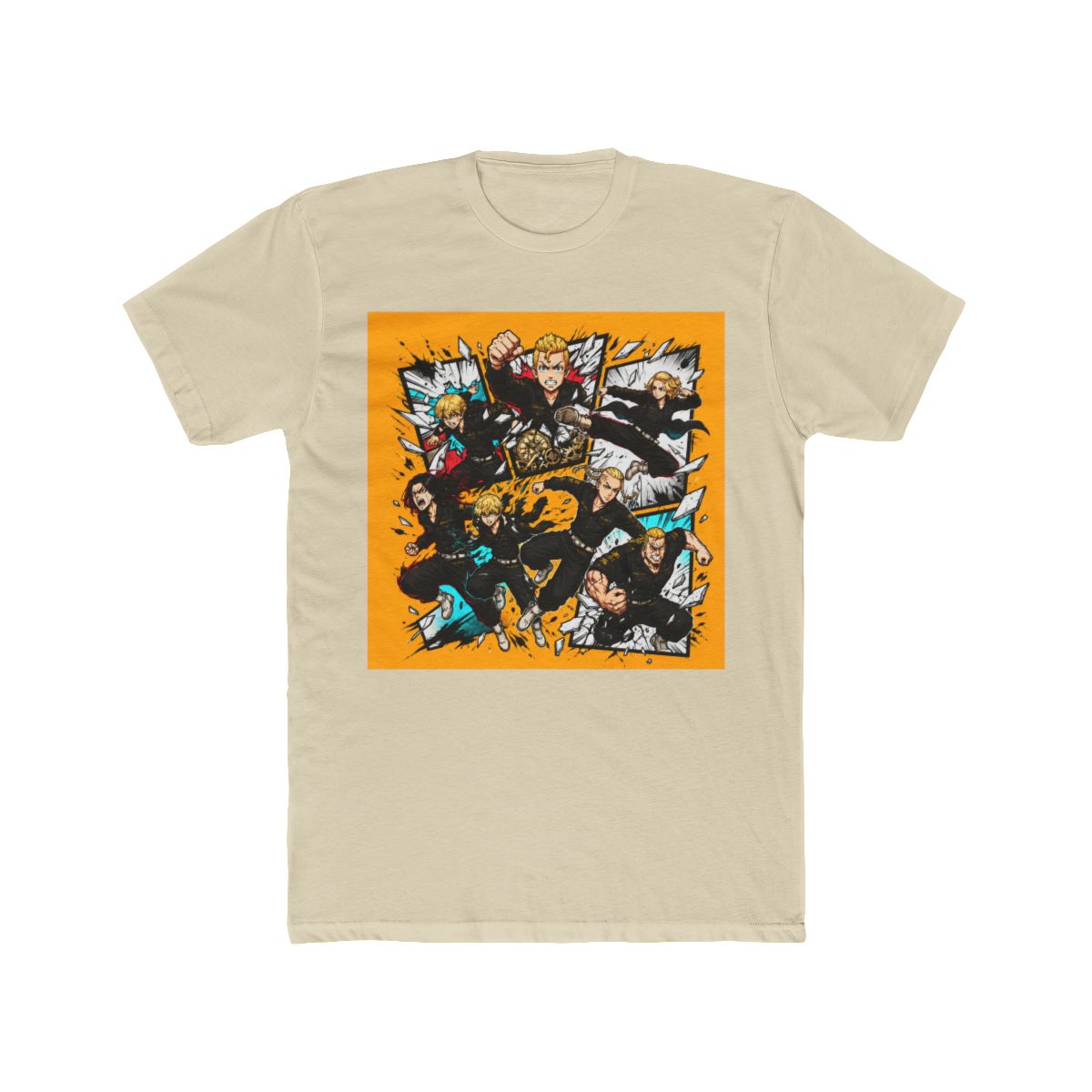 Tokyo Revengers Characters Bursting Through Panels T Shirt - alternate angle 4, merchandise