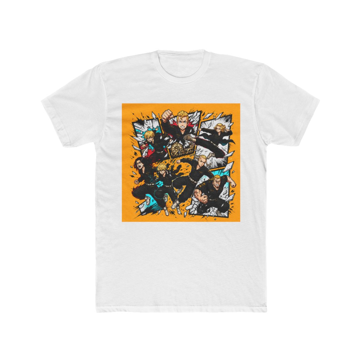 Tokyo Revengers Characters Bursting Through Panels T Shirt - Official T-Shirts merchandise