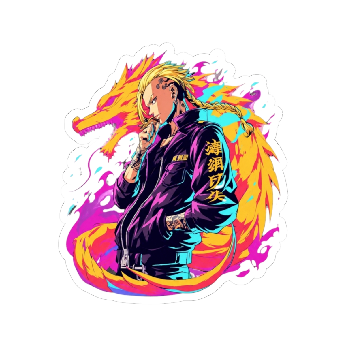 draken tokyo revengers Neon? Tokyo Revengers Sticker