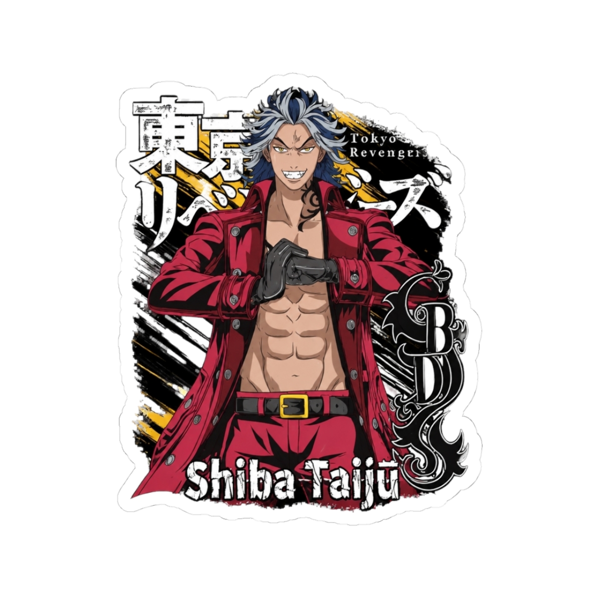 Shiba-Taiju Tokyo Revengers Revengers Anime Manga Fan Sticker
