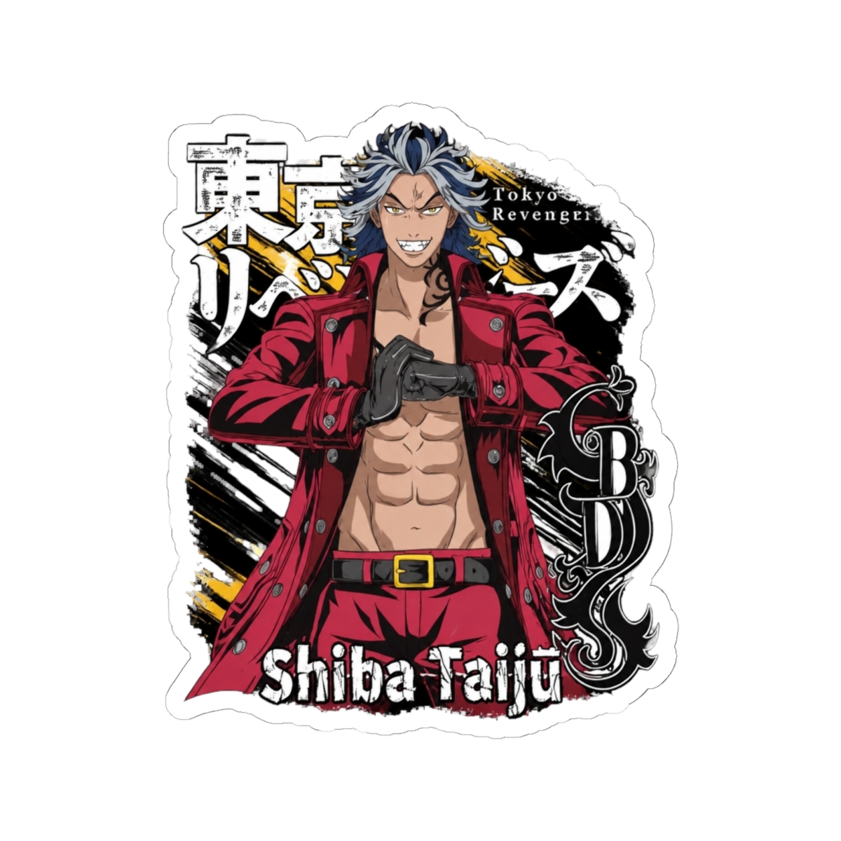 Shiba-Taiju Tokyo Revengers Revengers Anime Manga Fan Sticker
