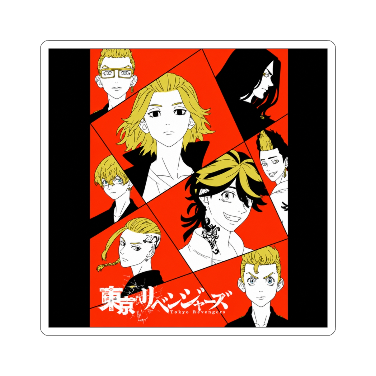 Tokyo Revengers - Red Panel Character Sticker