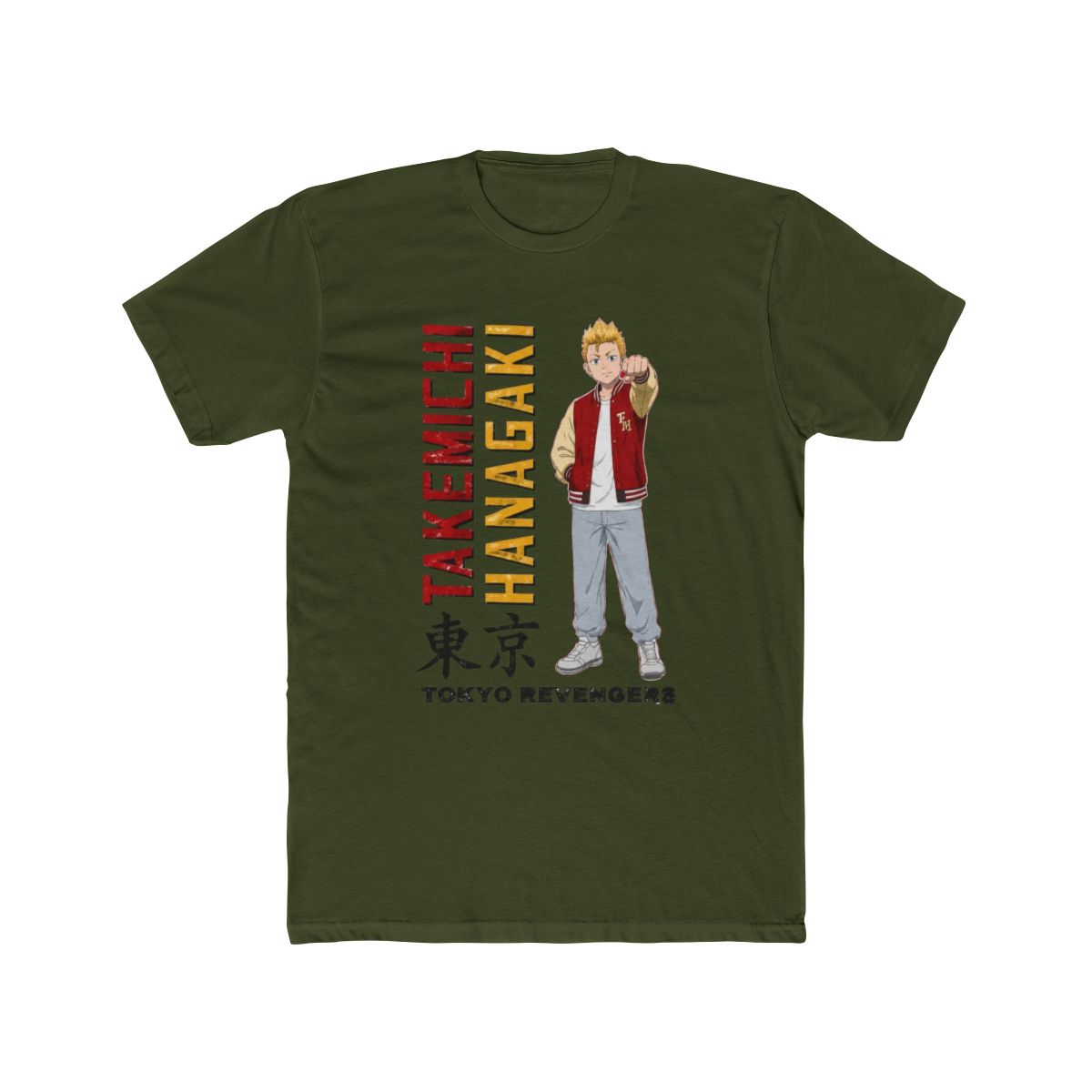 Tokyo Revengers Takemichi Hanagaki Big & Tall T Shirt - alternate angle 5, merchandise