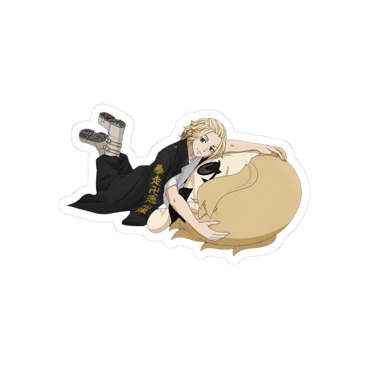 SaleLimitedPre-ownedPre-orderBack-orderOrder ClosedTV Anime "Tokyo Revengers" Sticker Manjiro Sano with a Nui Pal!Movic385 JPY
