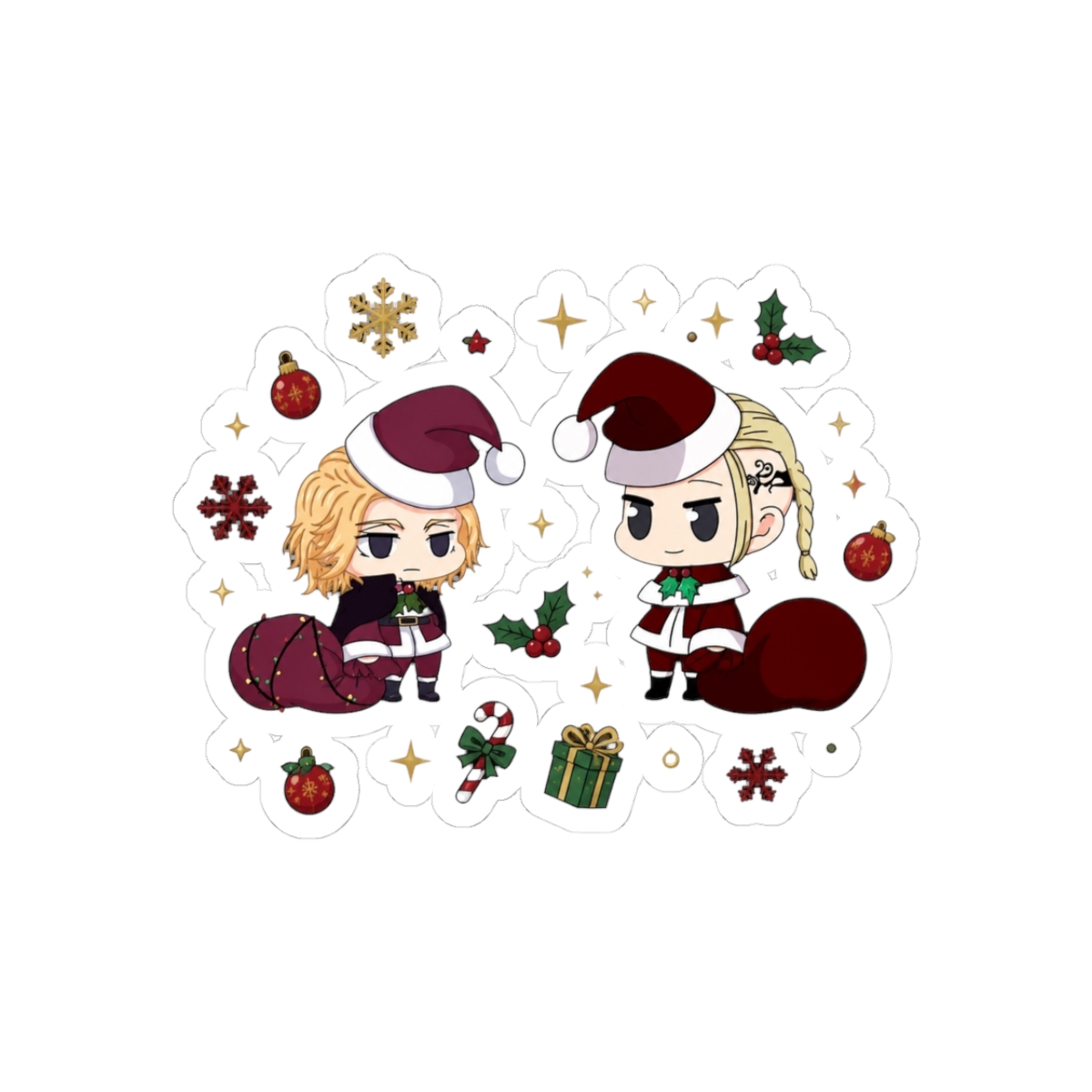 Tokyo Duo Inspired Christmas - Draken & Mikey as Cool Urban Santas | Tokyo Revengers