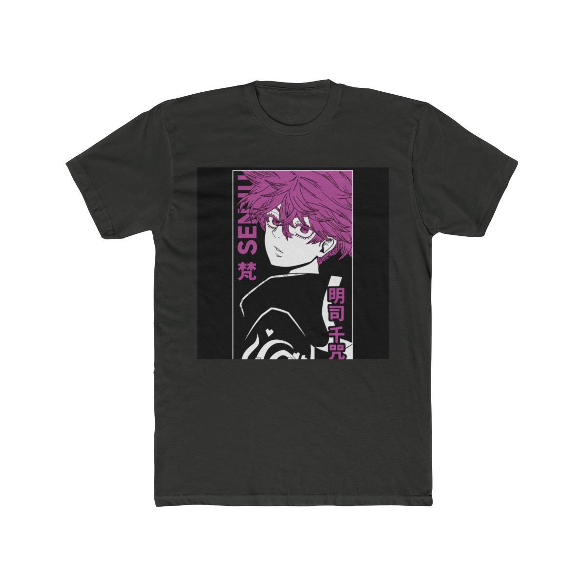 Tokyo Revengers - Senju Purple Monochrome T Shirt - alternate angle 5, merchandise