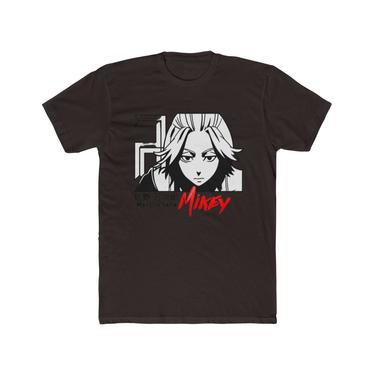Mikey Tokyo Revengers Bold Monochrome T Shirt - alternate angle 2, merchandise