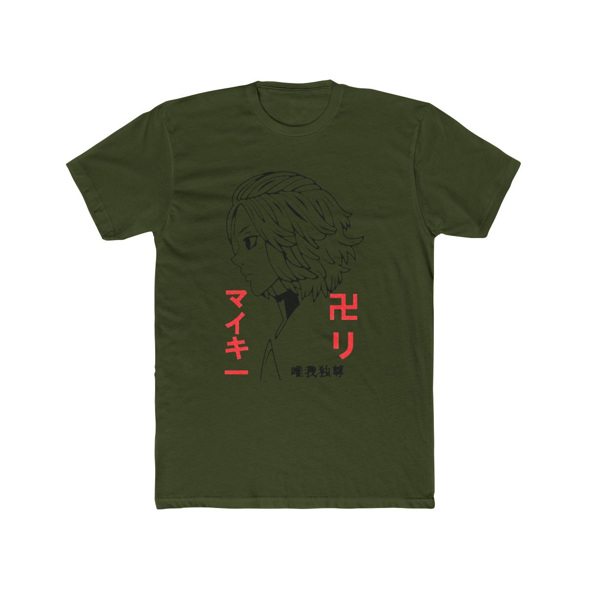 Mikey Tokyo Revengers Monochrome Profile T Shirt - alternate angle 4, merchandise