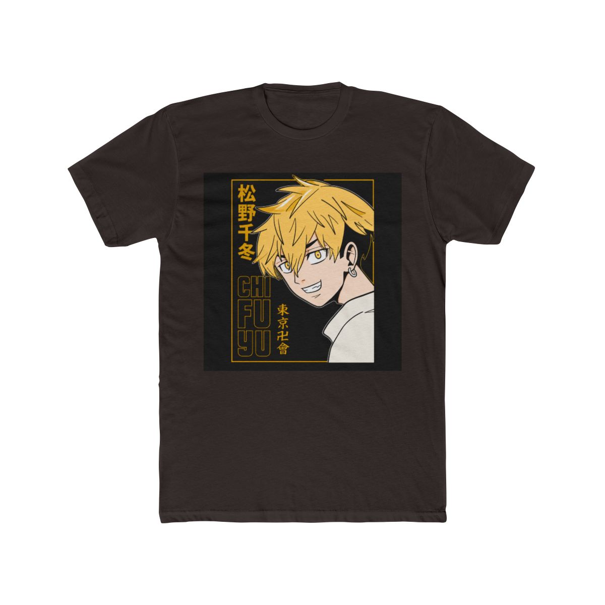 Chifuyu Tokyo Revengers Gold Outline Art T Shirt - alternate angle 2, merchandise