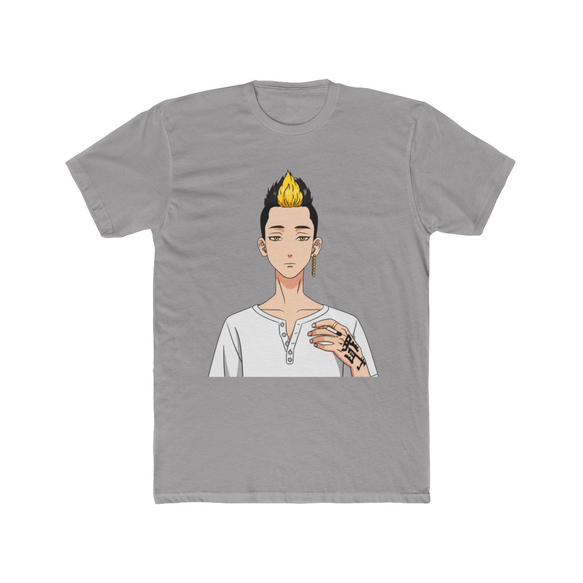 Hanma Tokyo Revengers Yellow Flame Look T Shirt - Official T-Shirts merchandise