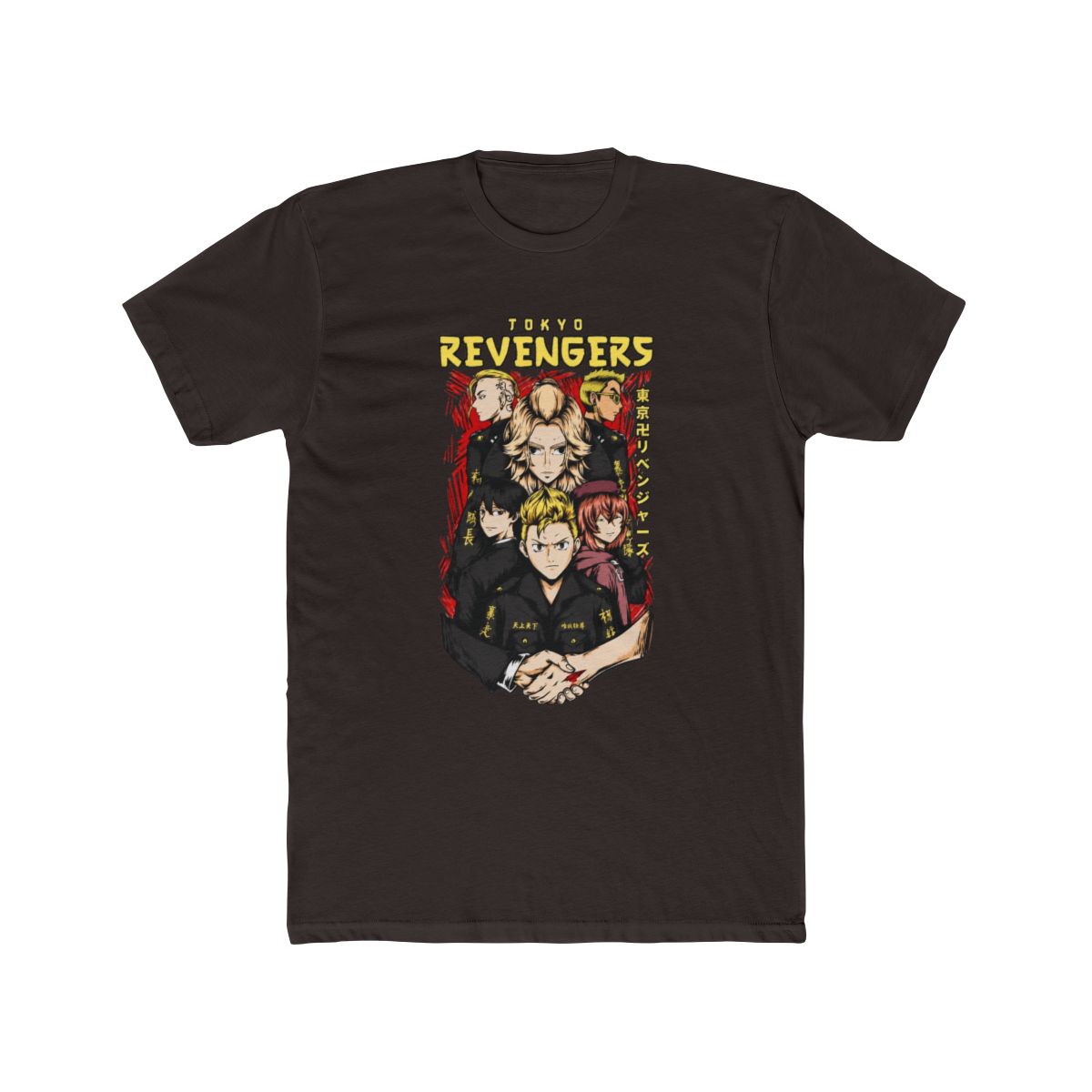 Toman Founders: The Handshake of Fate Art T Shirt | Tokyo Revengers - alternate angle 3, merchandise