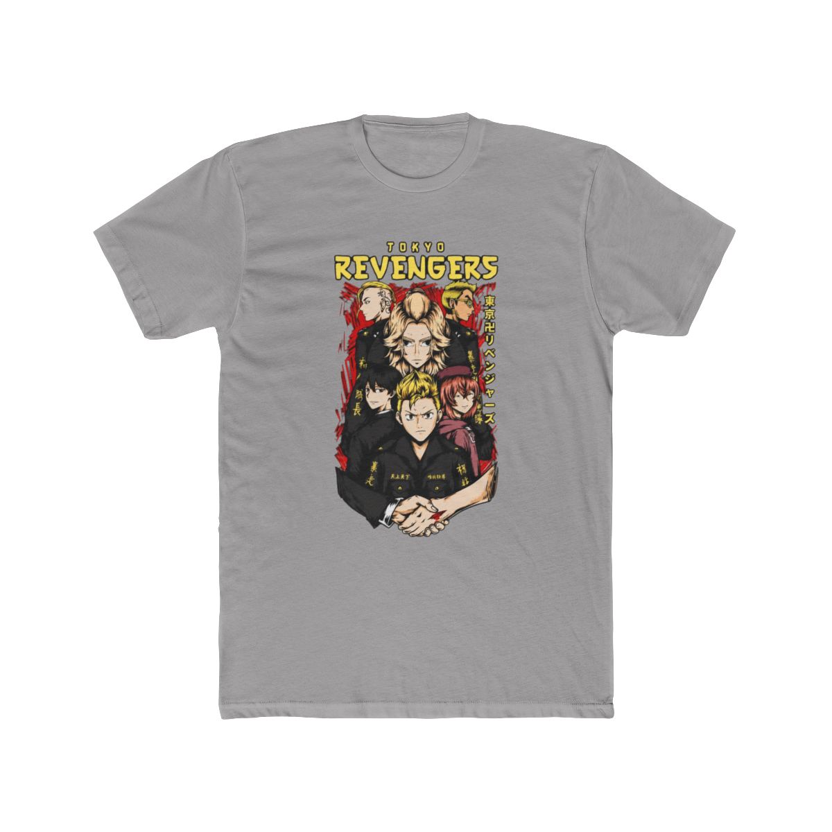 Toman Founders: The Handshake of Fate Art T Shirt | Tokyo Revengers - alternate angle 2, merchandise