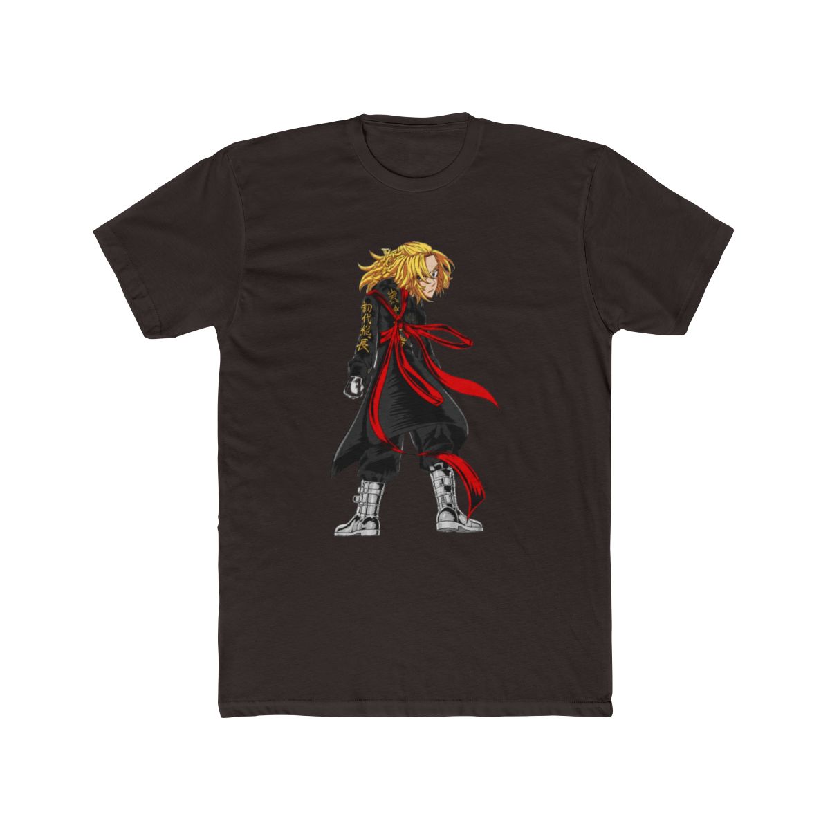Manjiro Sano Mikey Red Ribbon Founder Art T Shirt | Tokyo Revengers - alternate angle 3, merchandise