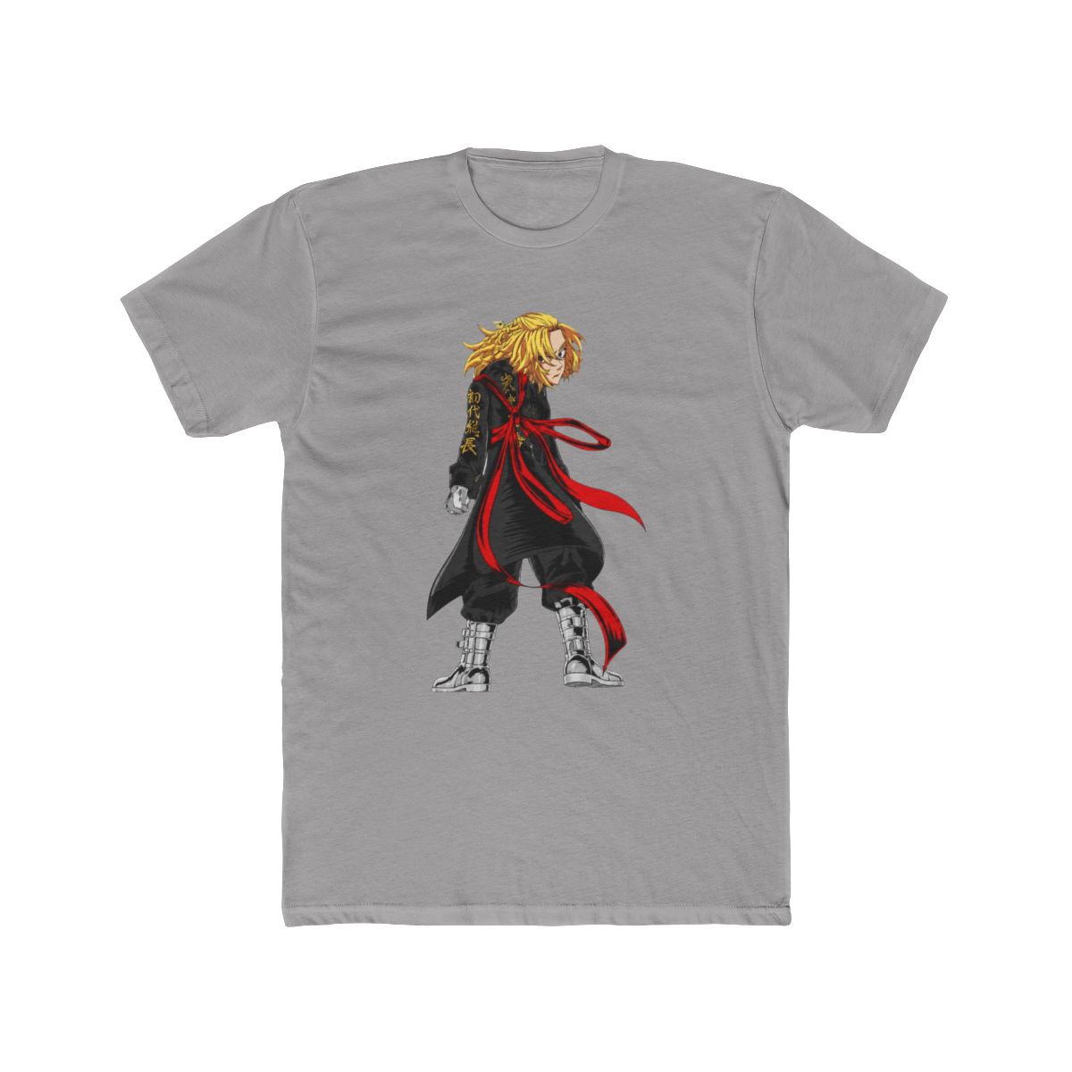 Manjiro Sano Mikey Red Ribbon Founder Art T Shirt | Tokyo Revengers - alternate angle 2, merchandise