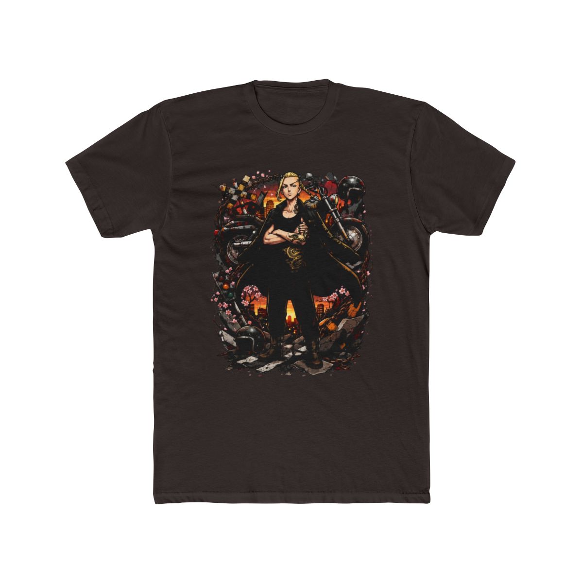 Draken Standing With Artifacts T Shirt | Tokyo Revengers - alternate angle 3, merchandise