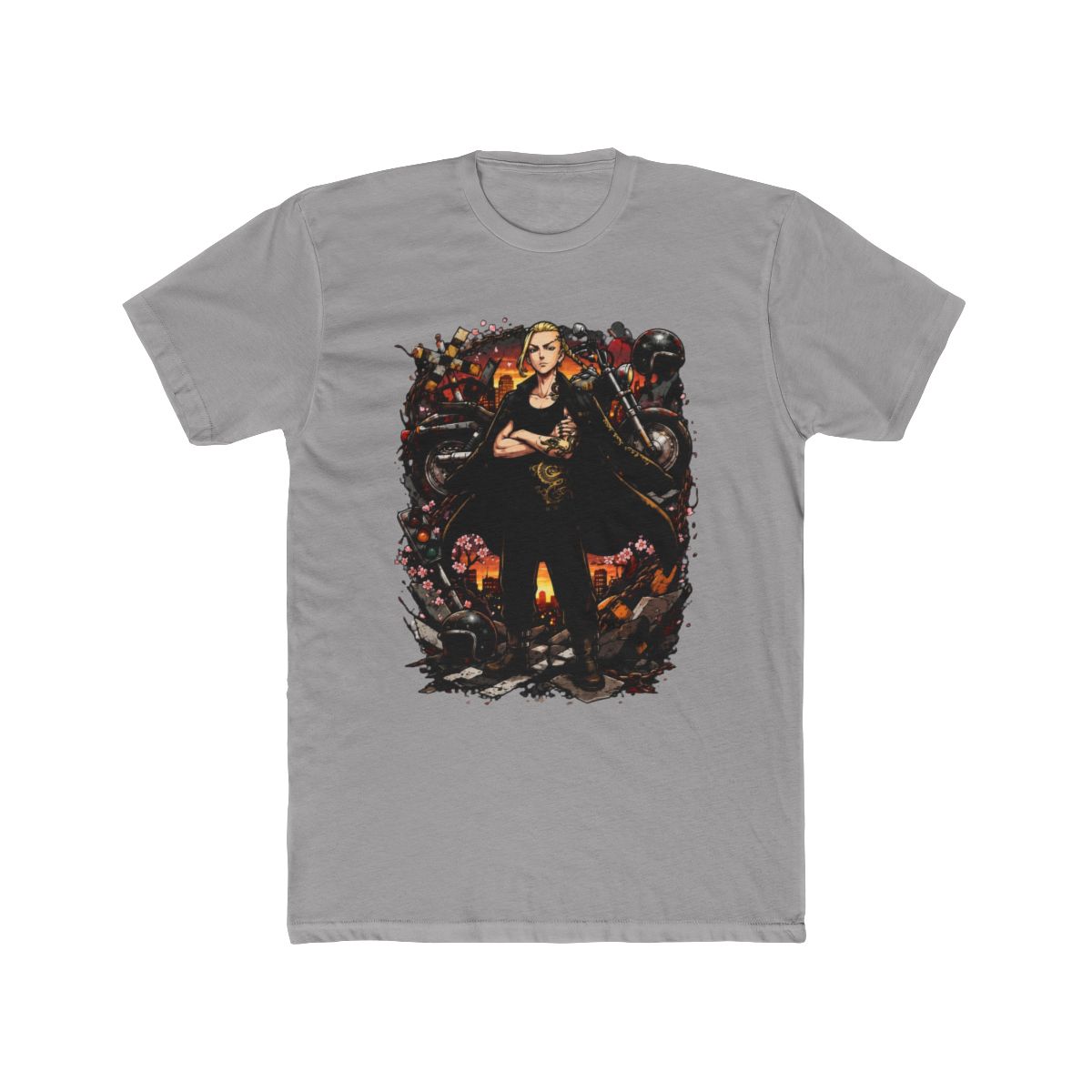 Draken Standing With Artifacts T Shirt | Tokyo Revengers - alternate angle 2, merchandise
