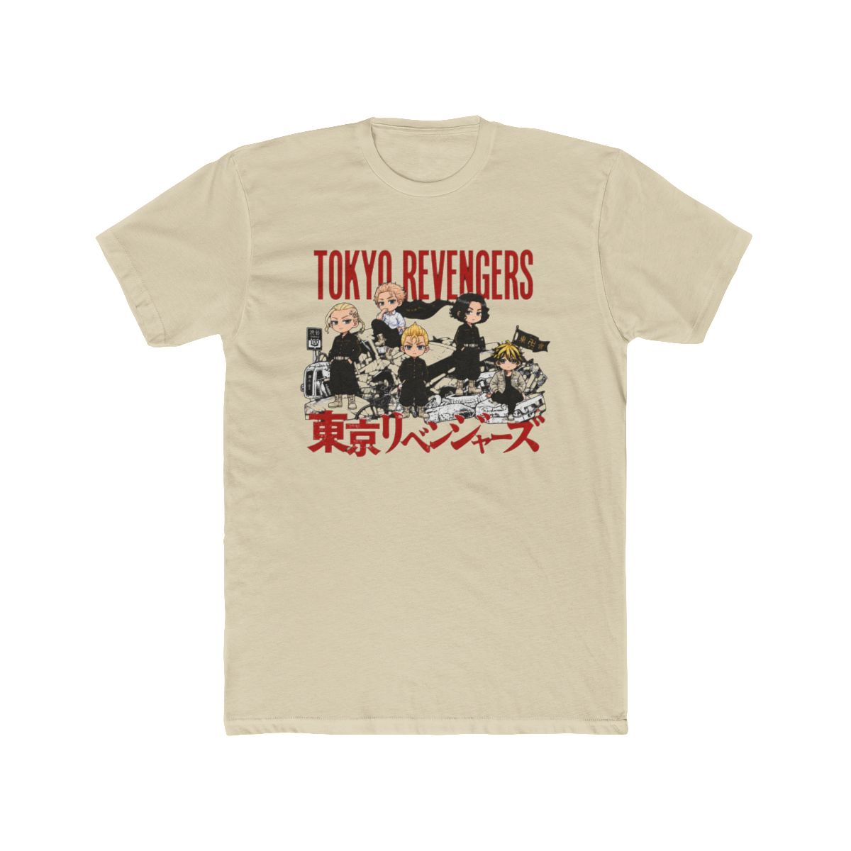 Toman Founders & Leaders Group Collage T Shirt | Tokyo Revengers - alternate angle 4, merchandise
