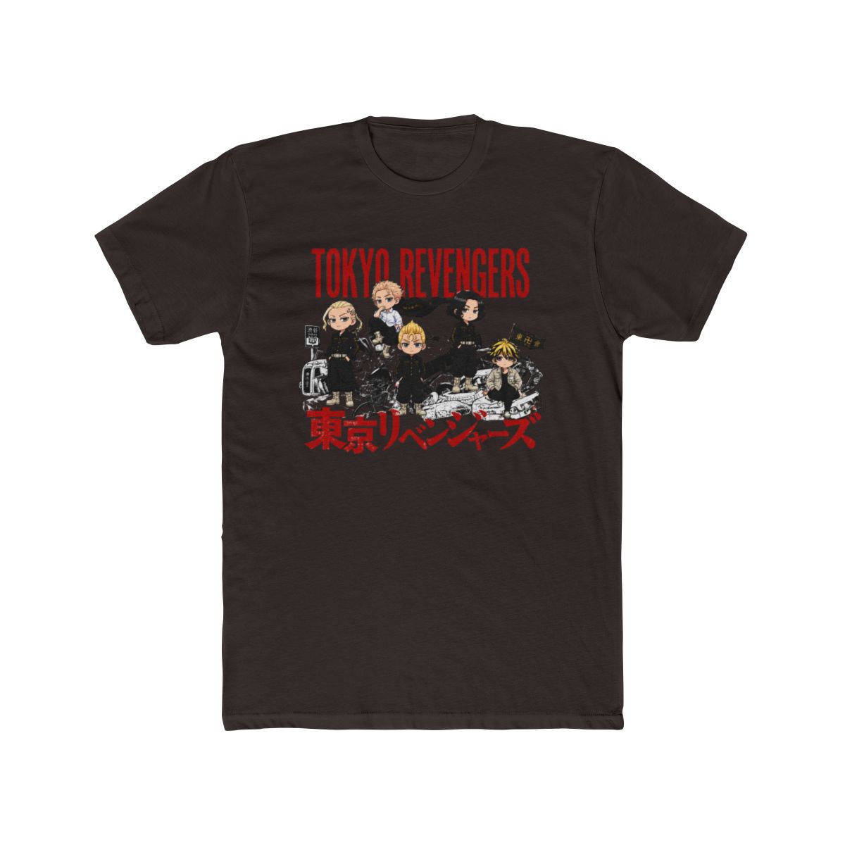 Toman Founders & Leaders Group Collage T Shirt | Tokyo Revengers - alternate angle 3, merchandise
