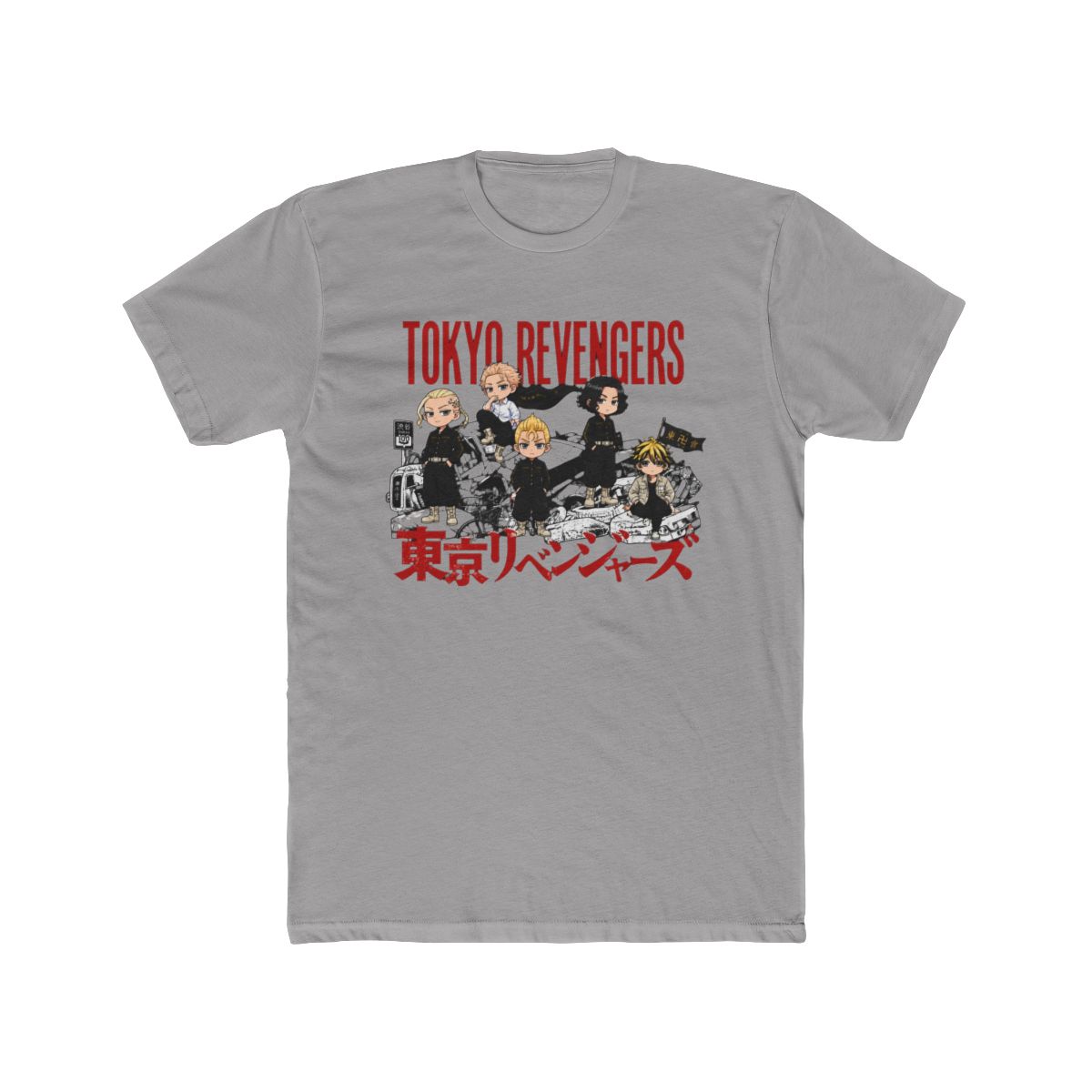 Toman Founders & Leaders Group Collage T Shirt | Tokyo Revengers - alternate angle 2, merchandise