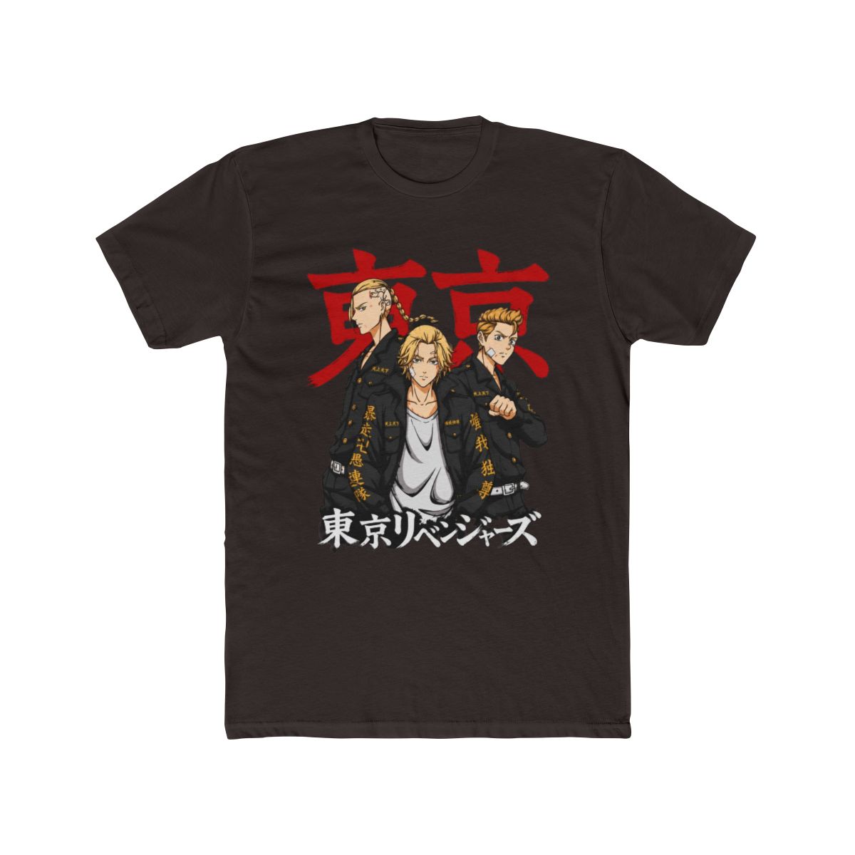 Toman Trio: Mikey, Draken & Takemichi Art T Shirt | Tokyo Revengers - alternate angle 3, merchandise