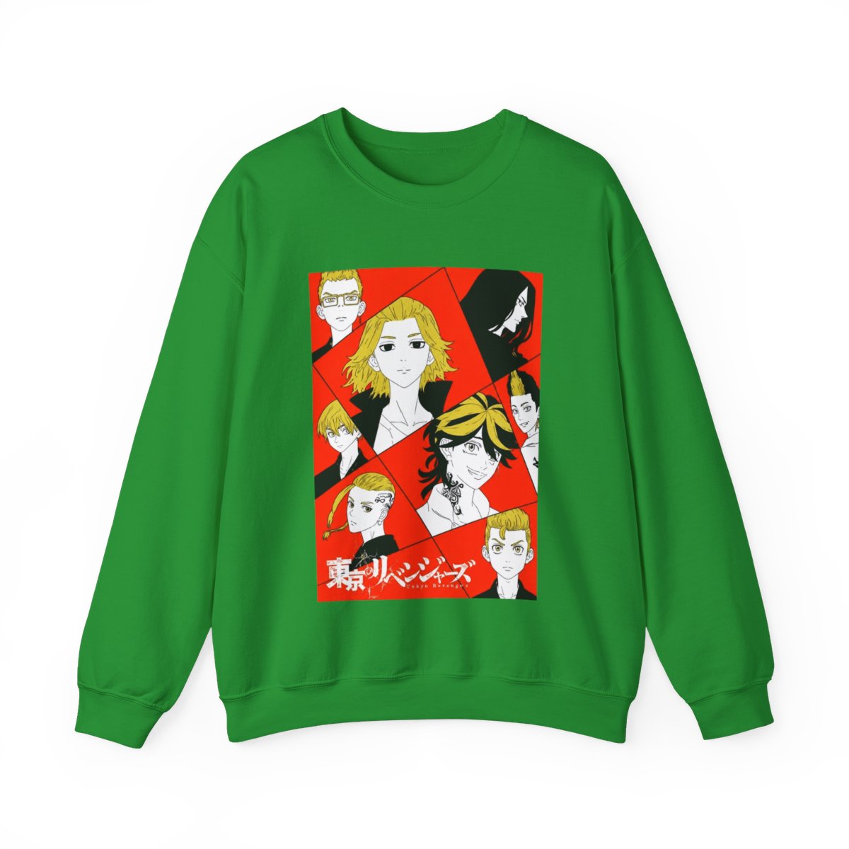 Tokyo Revengers - Red Panel Character Crewneck T-Shirts - Official Sweatshirts merchandise