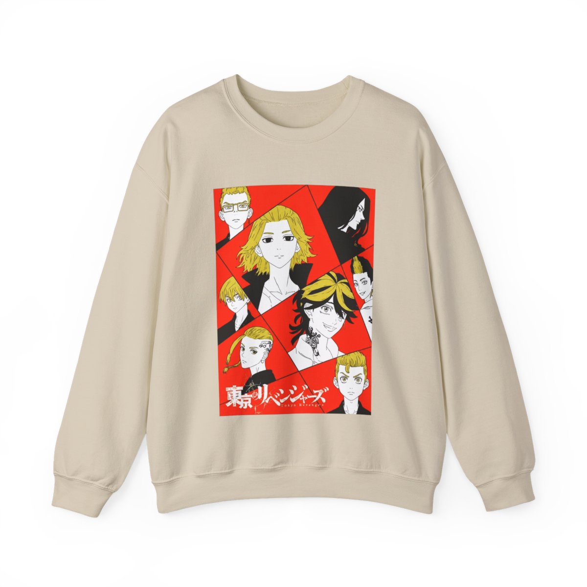 Tokyo Revengers - Red Panel Character Crewneck - alternate angle 4, merchandise