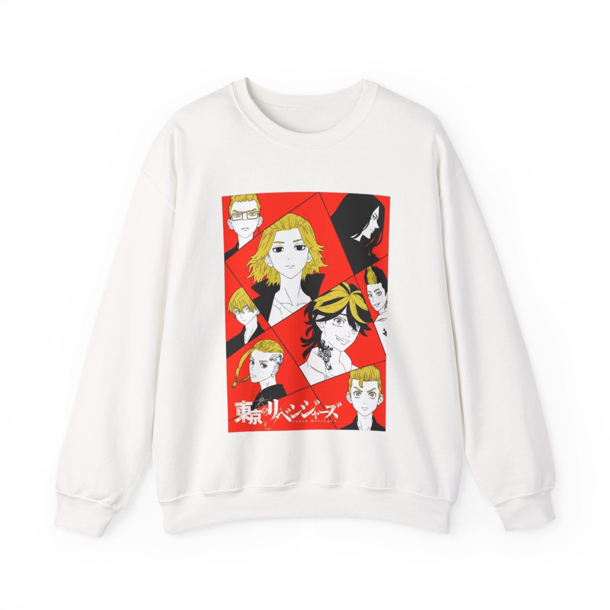 Tokyo Revengers - Red Panel Character Crewneck - Official Sweatshirts merchandise