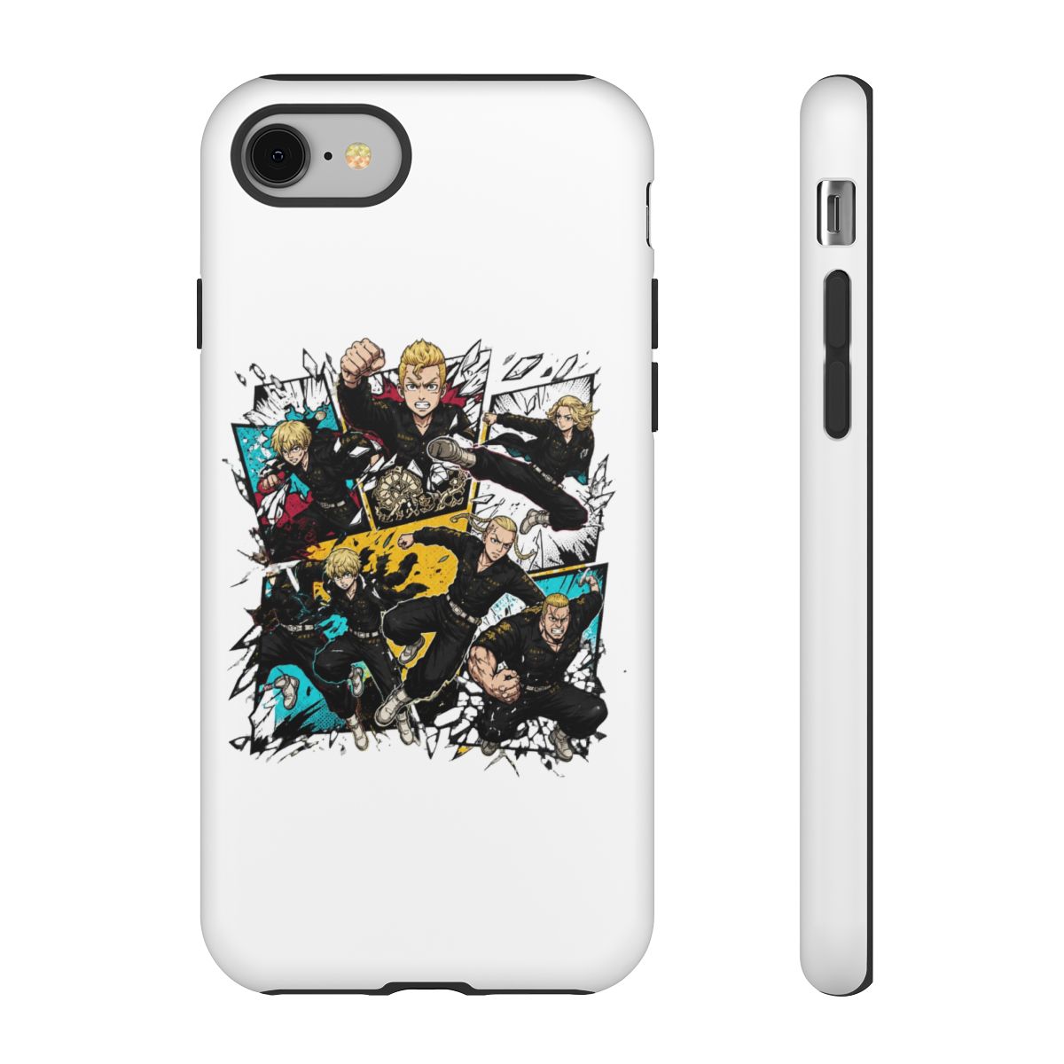 Tokyo Revengers Characters Bursting Through Panels Phone Case - alternate angle 1, merchandise