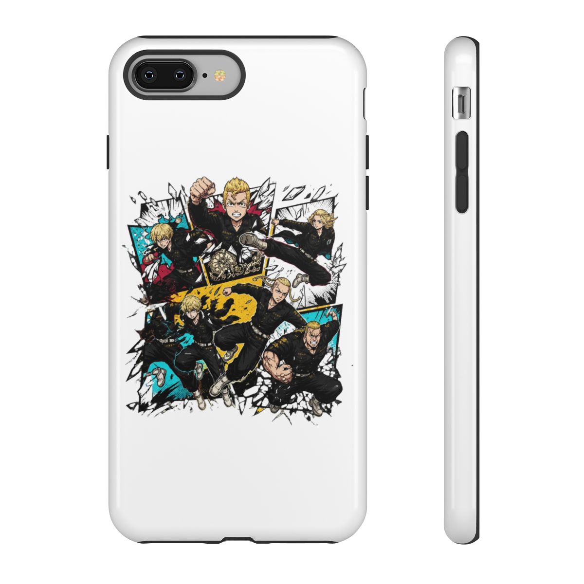 Tokyo Revengers Characters Bursting Through Panels Phone Case - alternate angle 2, merchandise