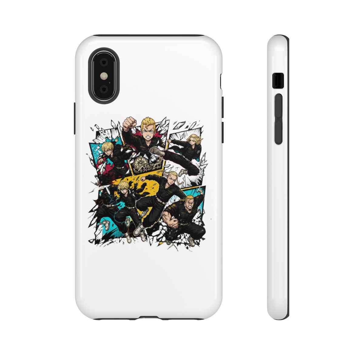 Tokyo Revengers Characters Bursting Through Panels Phone Case - alternate angle 4, merchandise