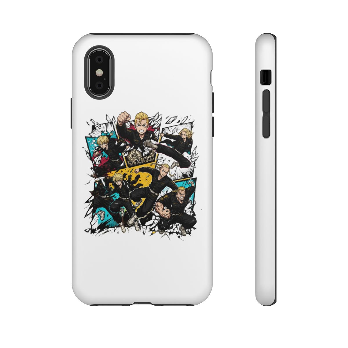 Tokyo Revengers Characters Bursting Through Panels Phone Case - alternate angle 5, merchandise