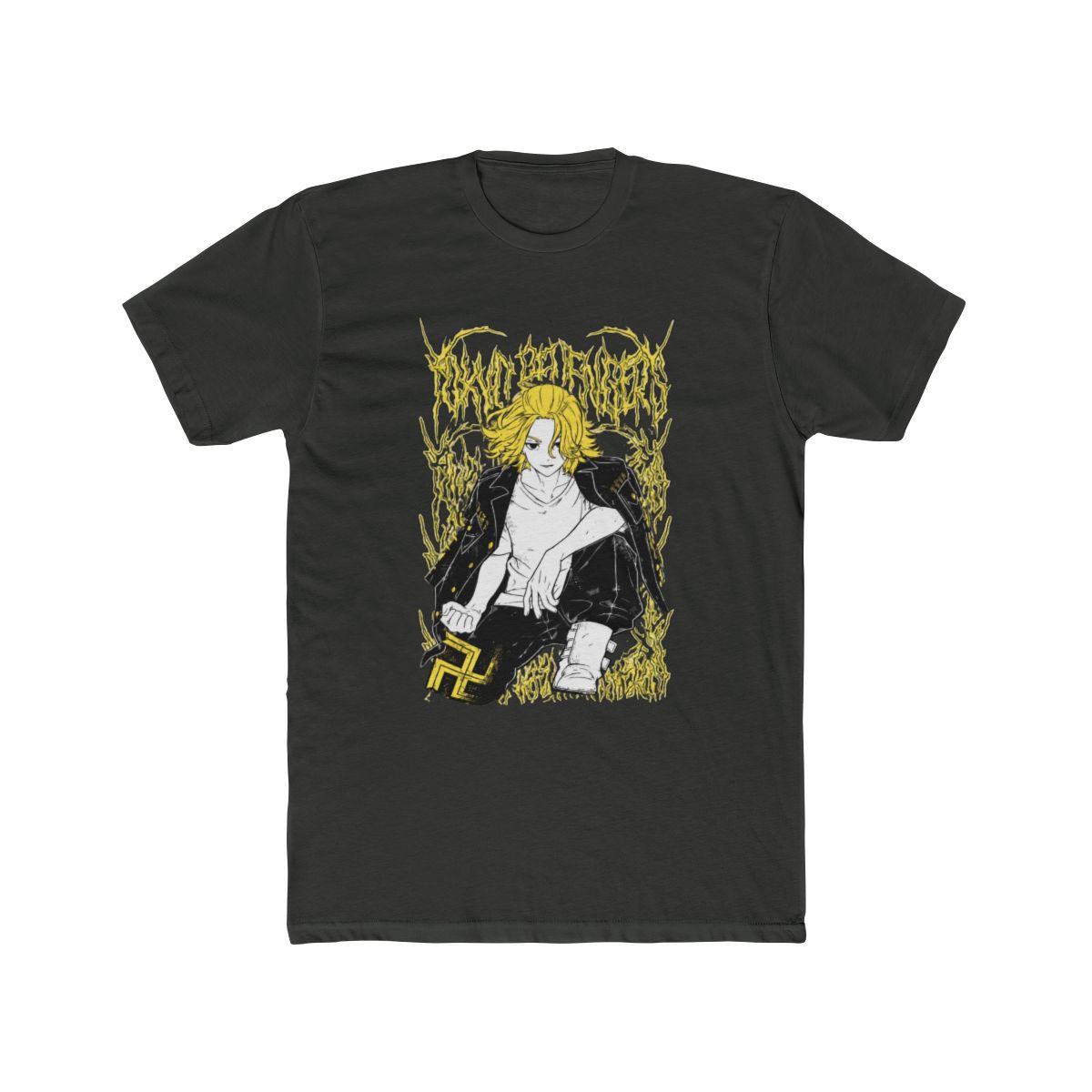 Tokyo Revengers Mikey Manjiro Sano Gold Metal T Shirt - alternate angle 5, merchandise