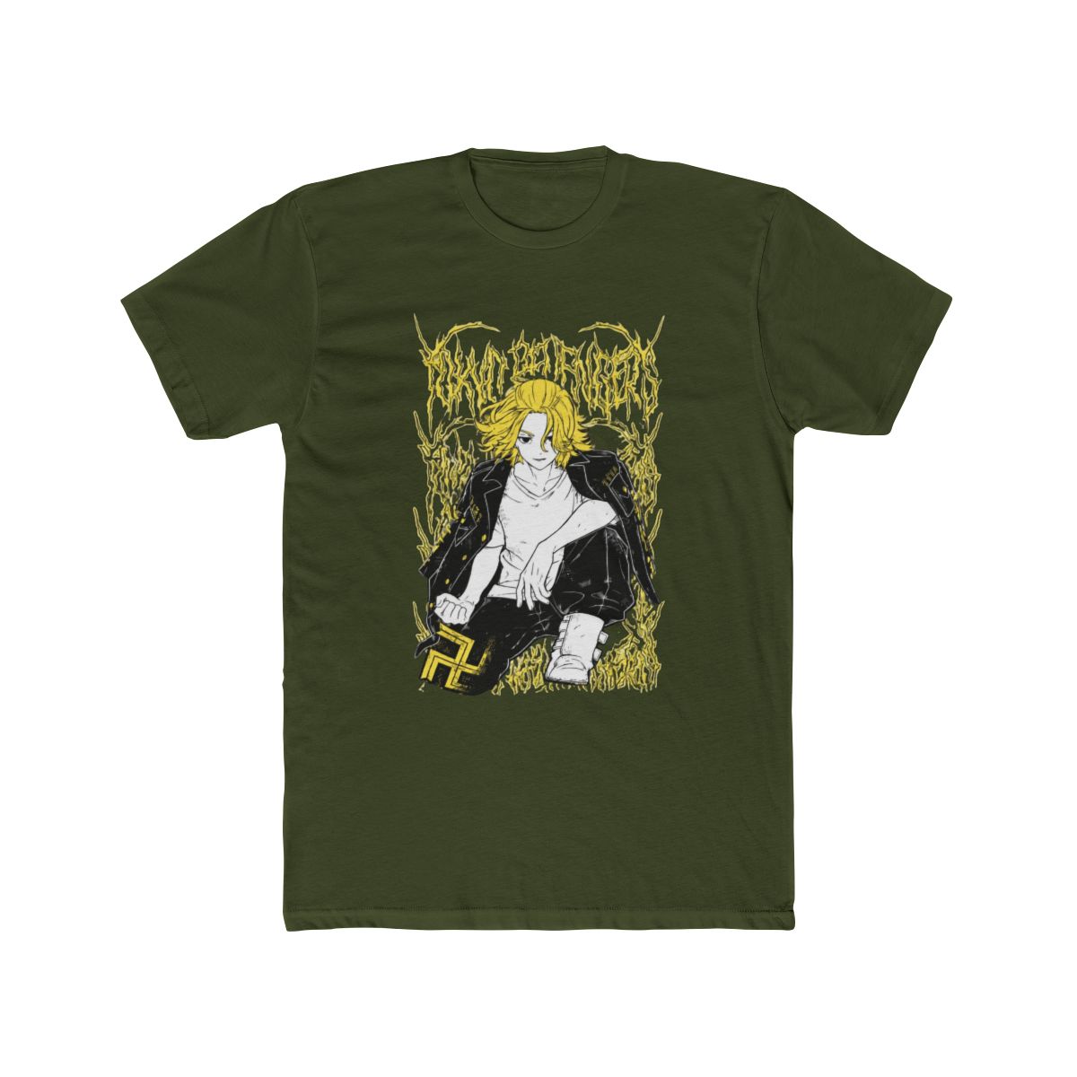 Tokyo Revengers Mikey Manjiro Sano Gold Metal T Shirt - alternate angle 4, merchandise